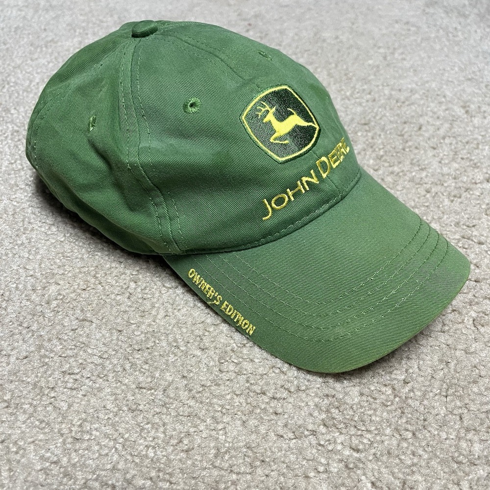 John Deere Owners Edition Hat Cap Green Strapback Retro Vintage Farmer Tractor